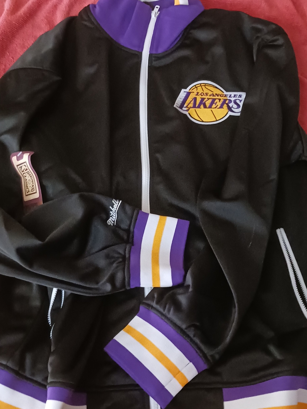 Mitchell & Ness Los Angeles Lakers Men’s Preseason Warm-Up Track Jacket Size XL